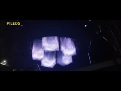 Pantalla matricial de lámina LED de 500*500MM con ángulo de visión de 360° para una experiencia de visualización óptima