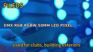 Cadena de luz de píxel LED de plástico UCS512 RGB RGBW